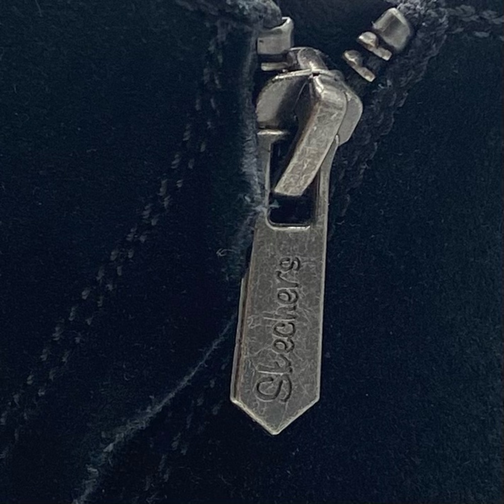 Skechers Womens Shoes Sz 7 Black Vegan Suede Heeled Ankle Casual Comfortable - Picture 7 of 13